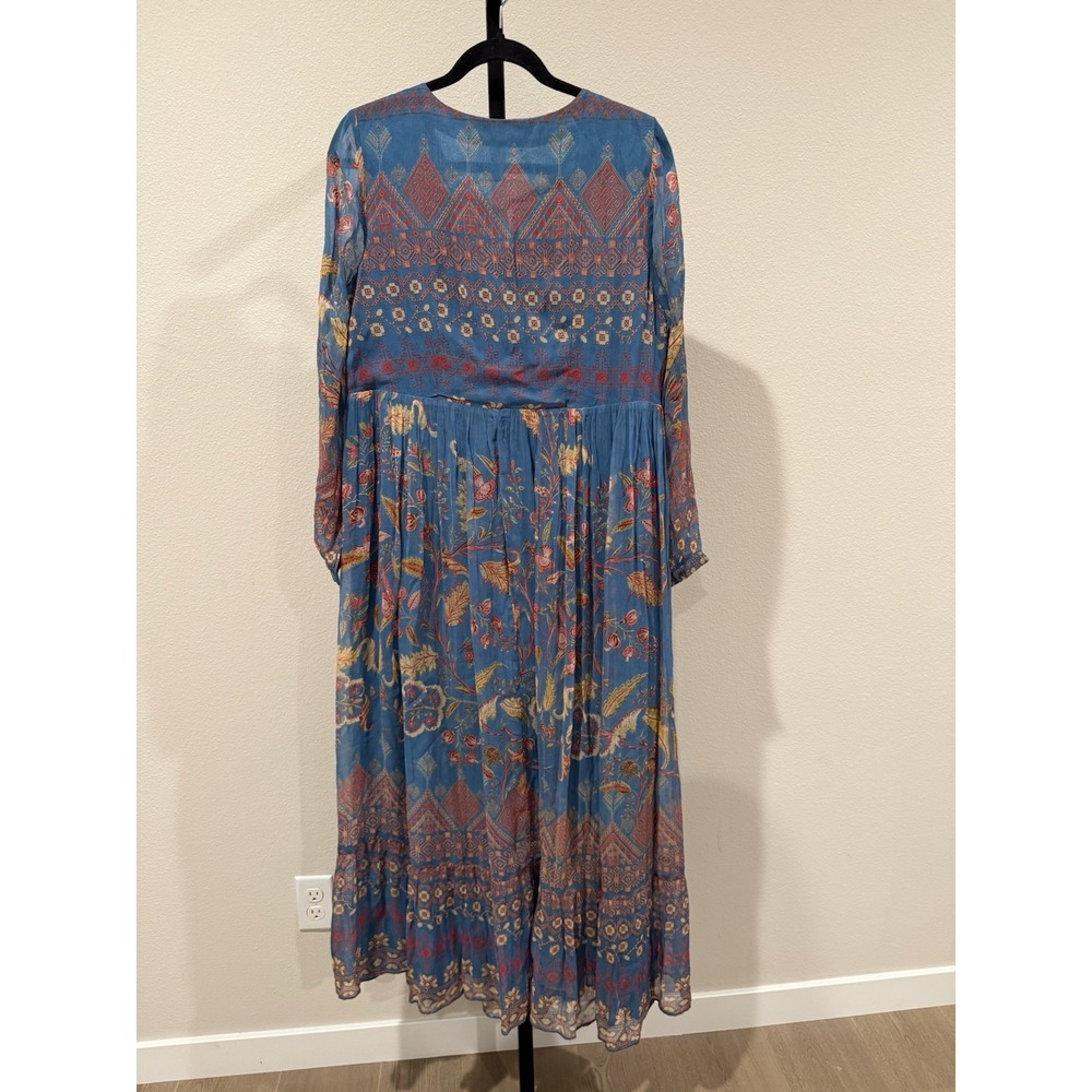 Soft Surroundings Mirapani Dress In Ayaletta Maxi Boho Size S Hippie Artsy - Picture 4 of 5